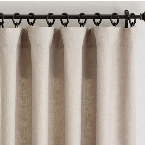 Pottery barn Belgian flax linen curtain one piece - Picture 2 of 4